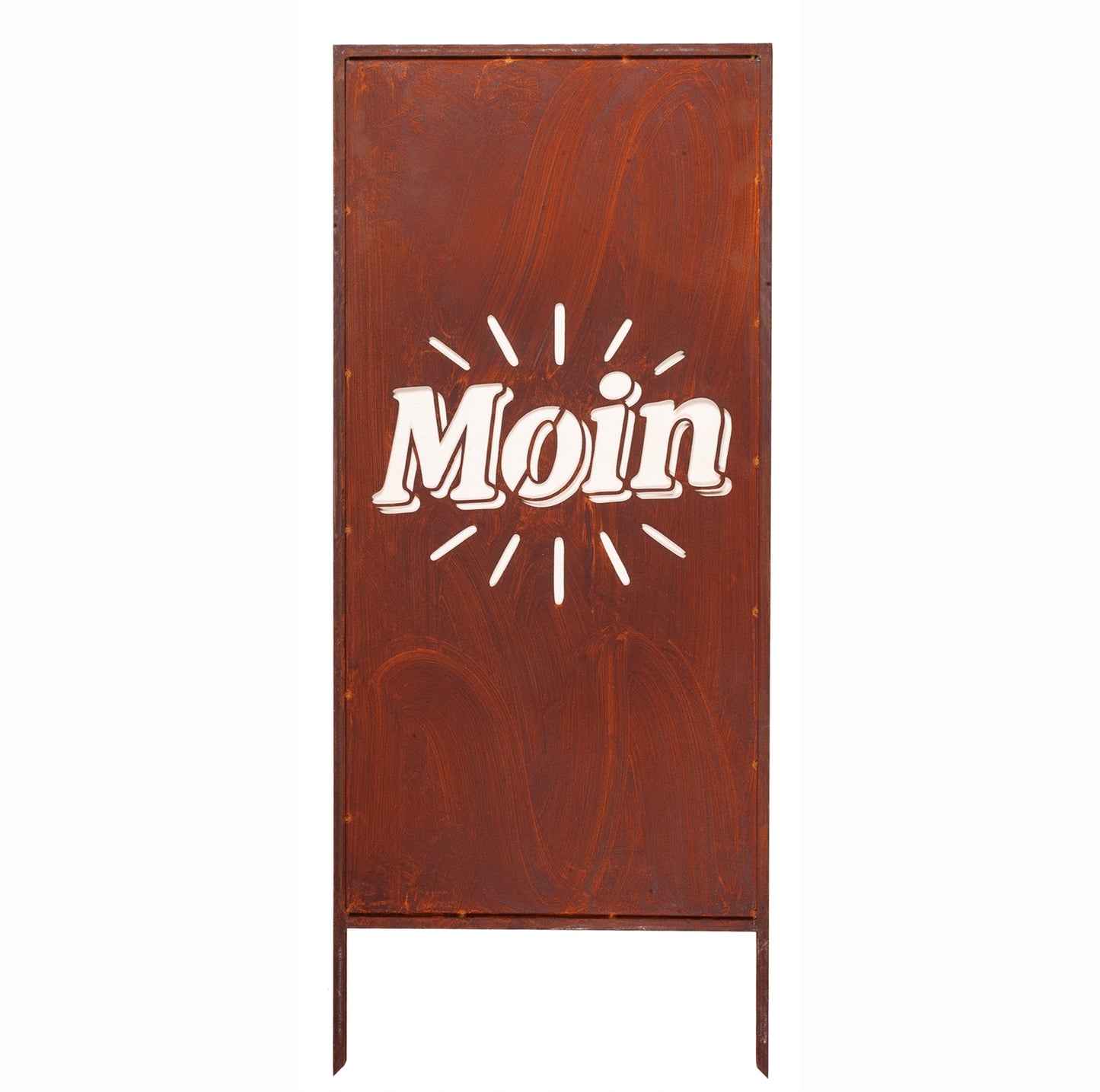 Rustic Metal Garden Screen – Corten Effect Steel Privacy Panel "Moin"
