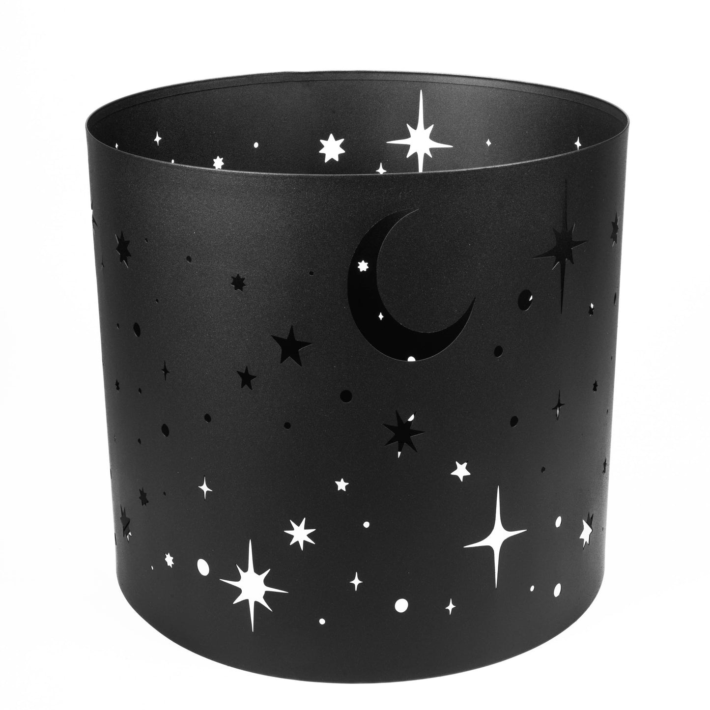 Steel Metal Planter Cover - Decorative Cutout Fire Pit Ring