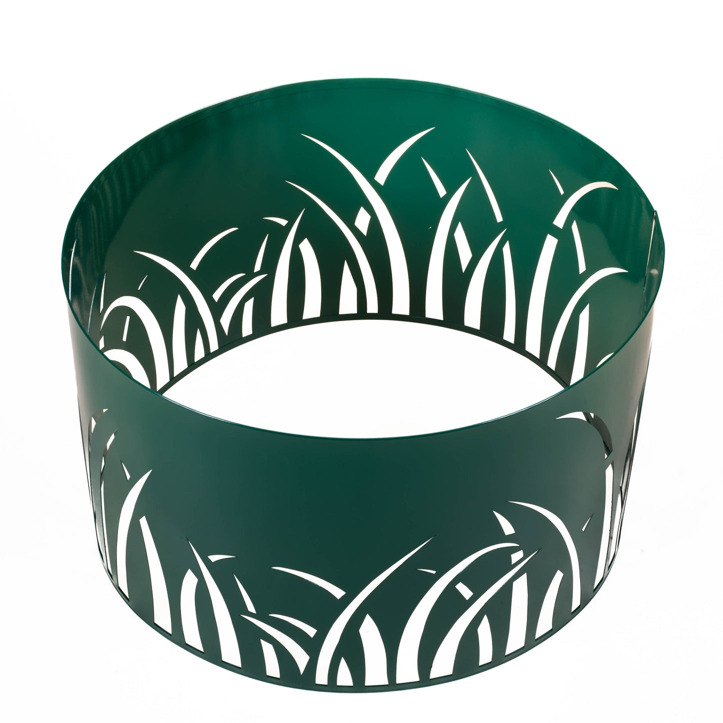 Steel Planter Cover with Grass Motif