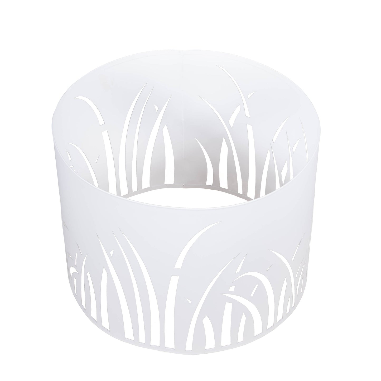 Steel Planter Cover with Grass Motif