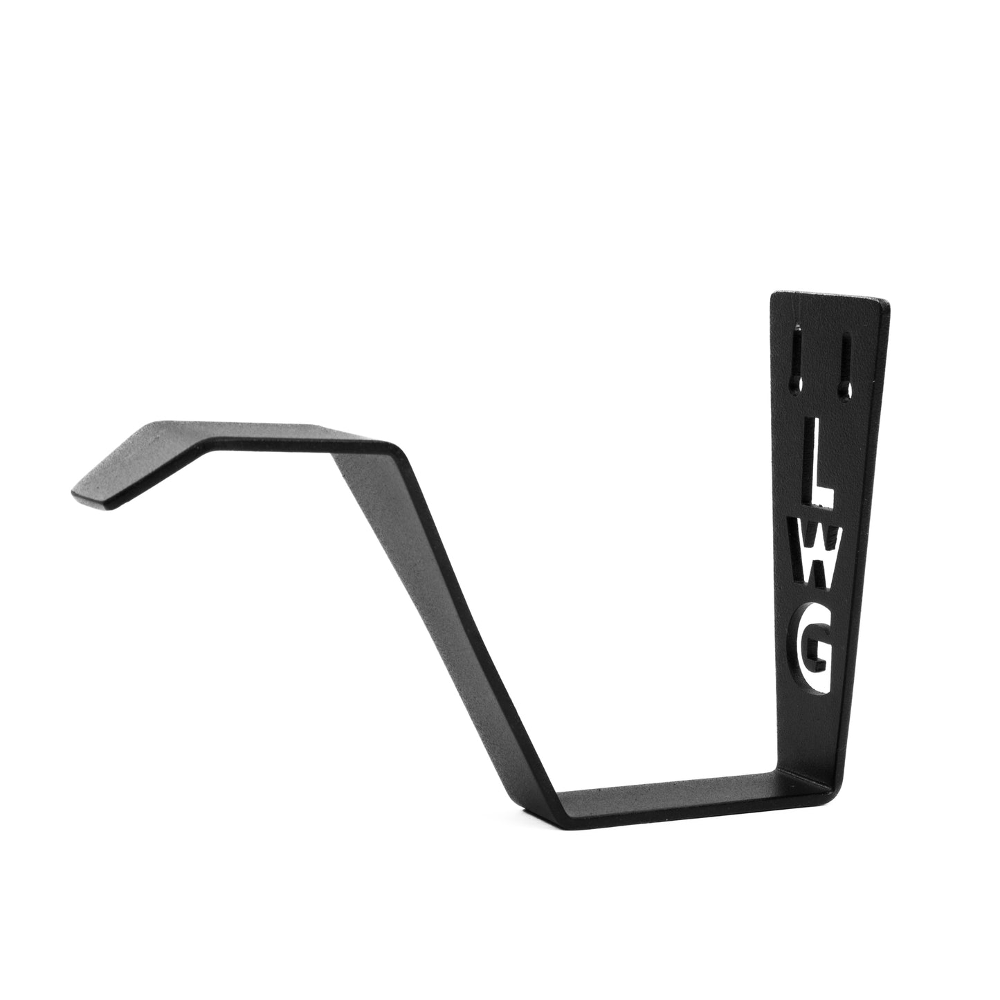 Motorcycle Helmet Holder – Wall Mount Hook – Heavy-Duty Steel, Powder-Coated Black