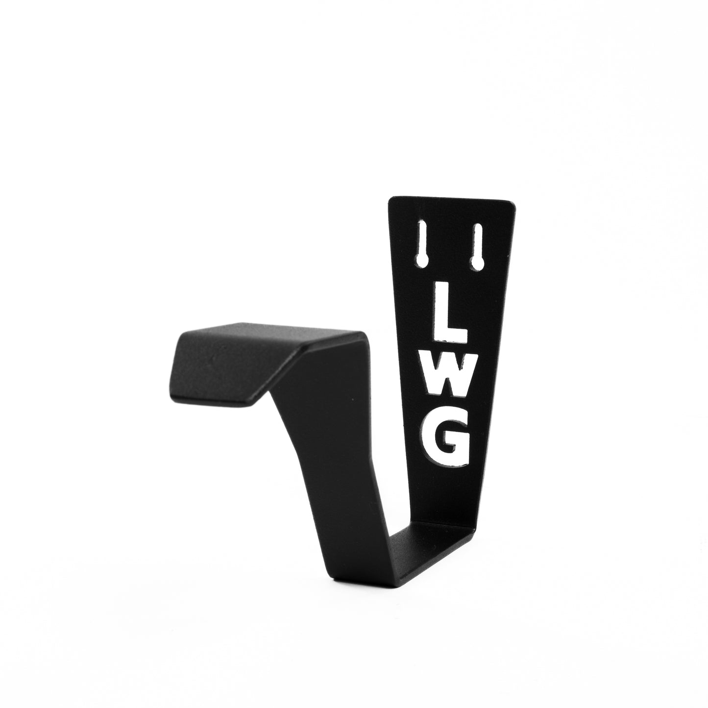 Motorcycle Helmet Holder – Wall Mount Hook – Heavy-Duty Steel, Powder-Coated Black