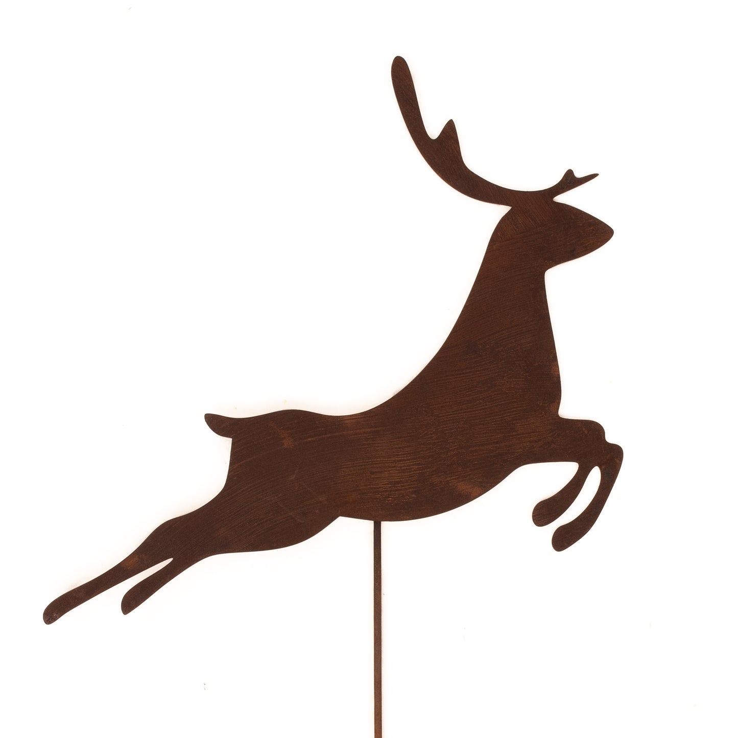 Christmas Decorations Corten Steel Effect - Santa Claus, Reindeers