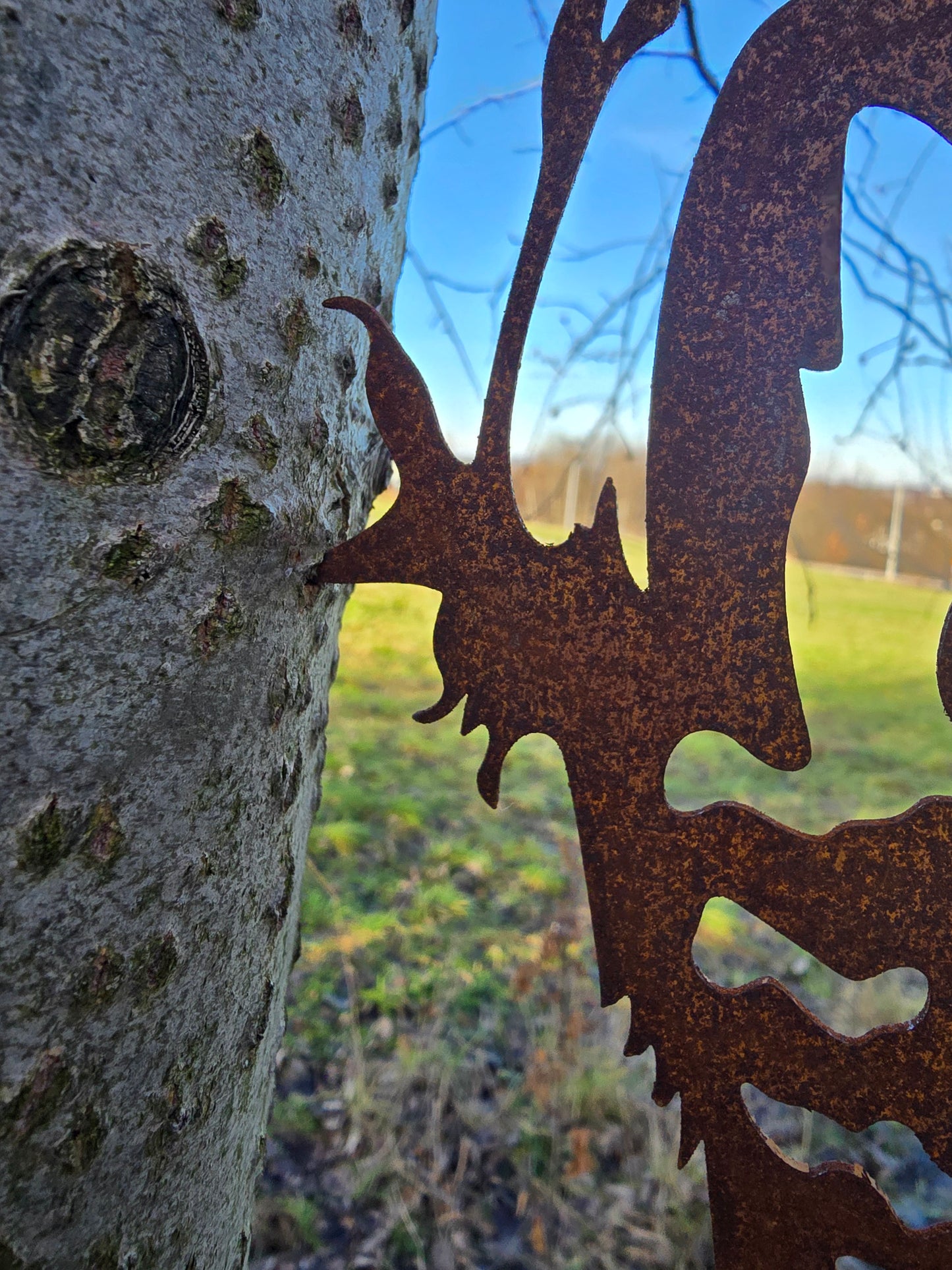 Various Rusty Metal Bird Sculpture – Handmade Rustic Garden Art