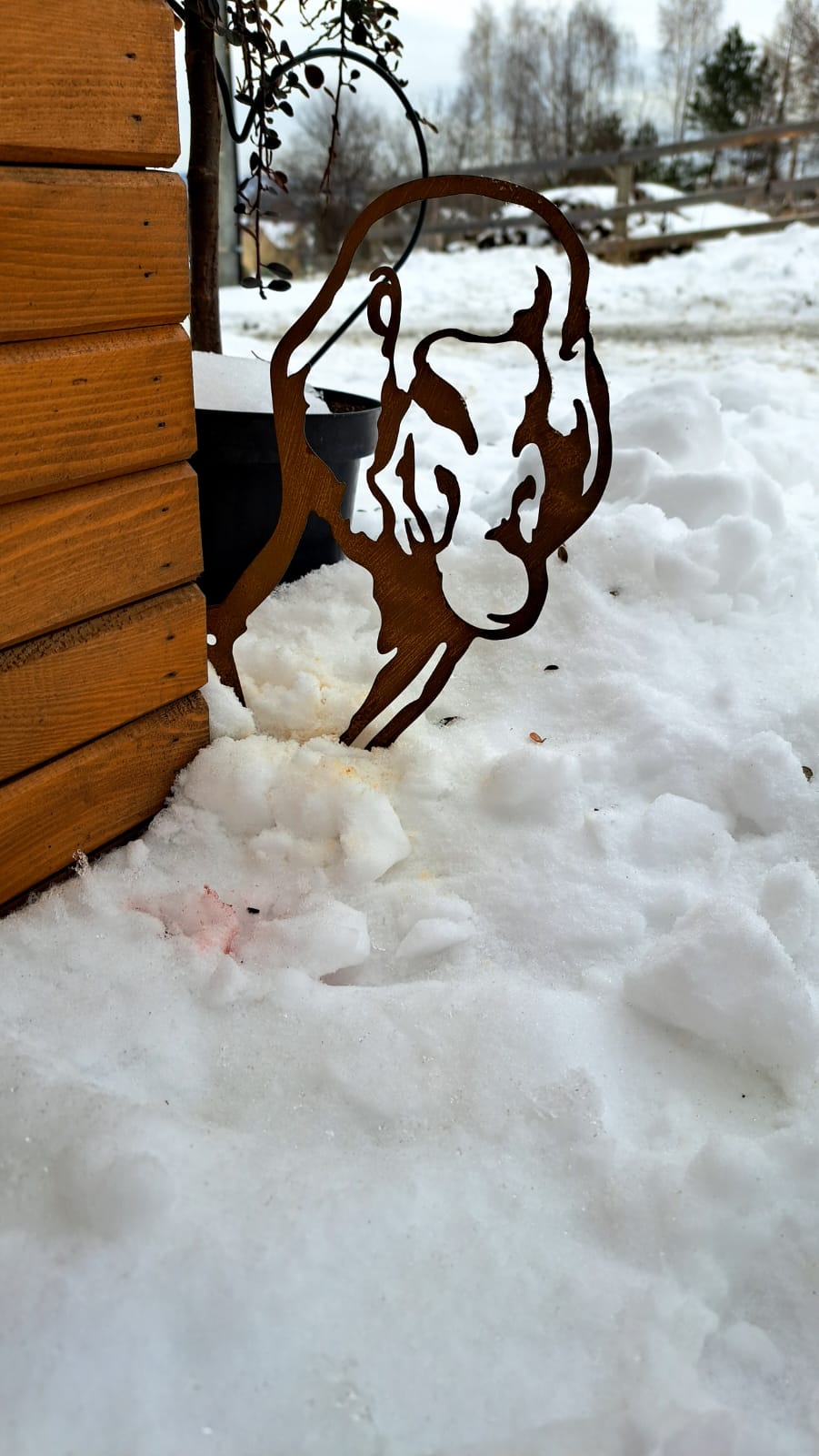 Rustic Steel Duck Sculpture, Corten Effect, Garden Art