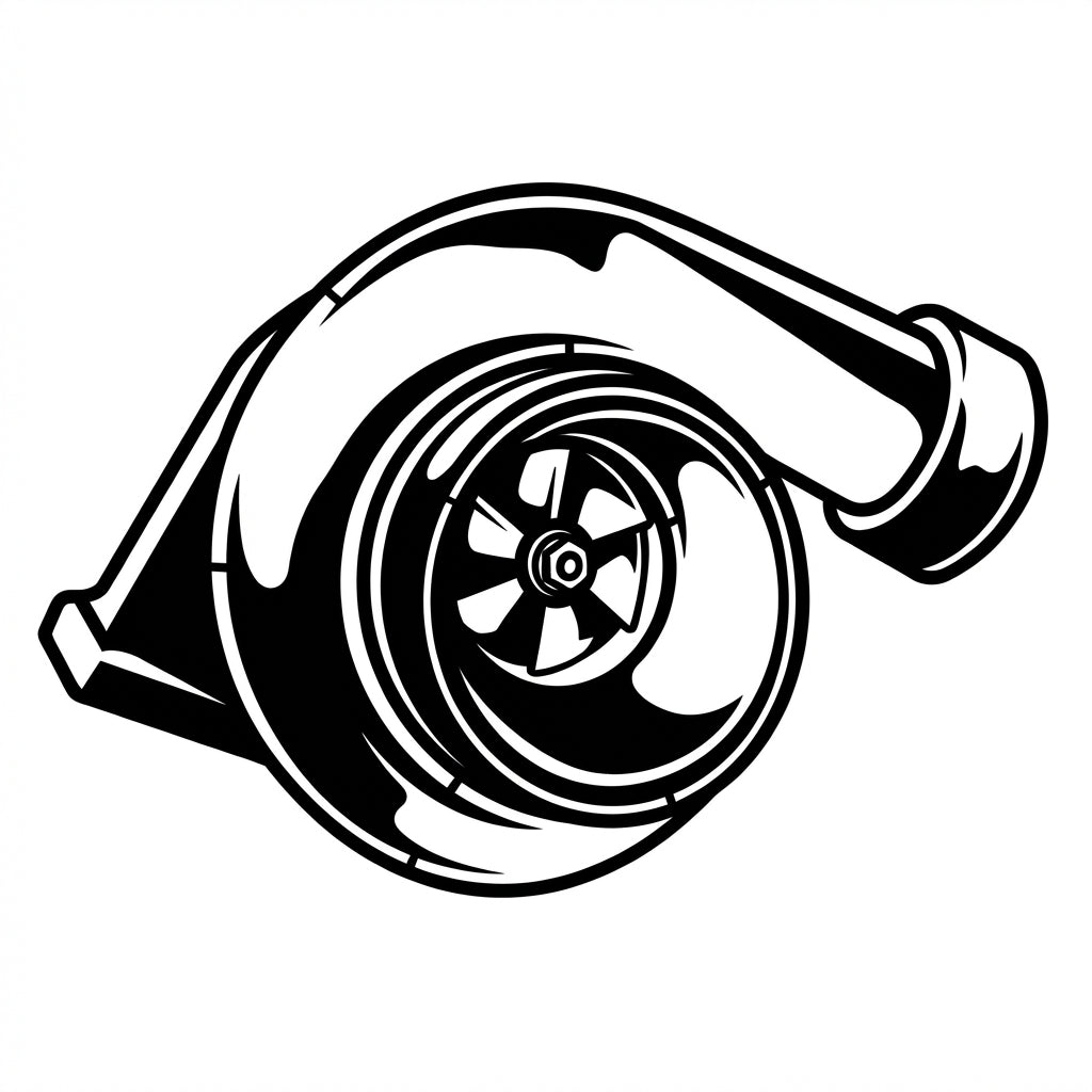 Turbo Metal Wall Art – Automotive Garage Decor