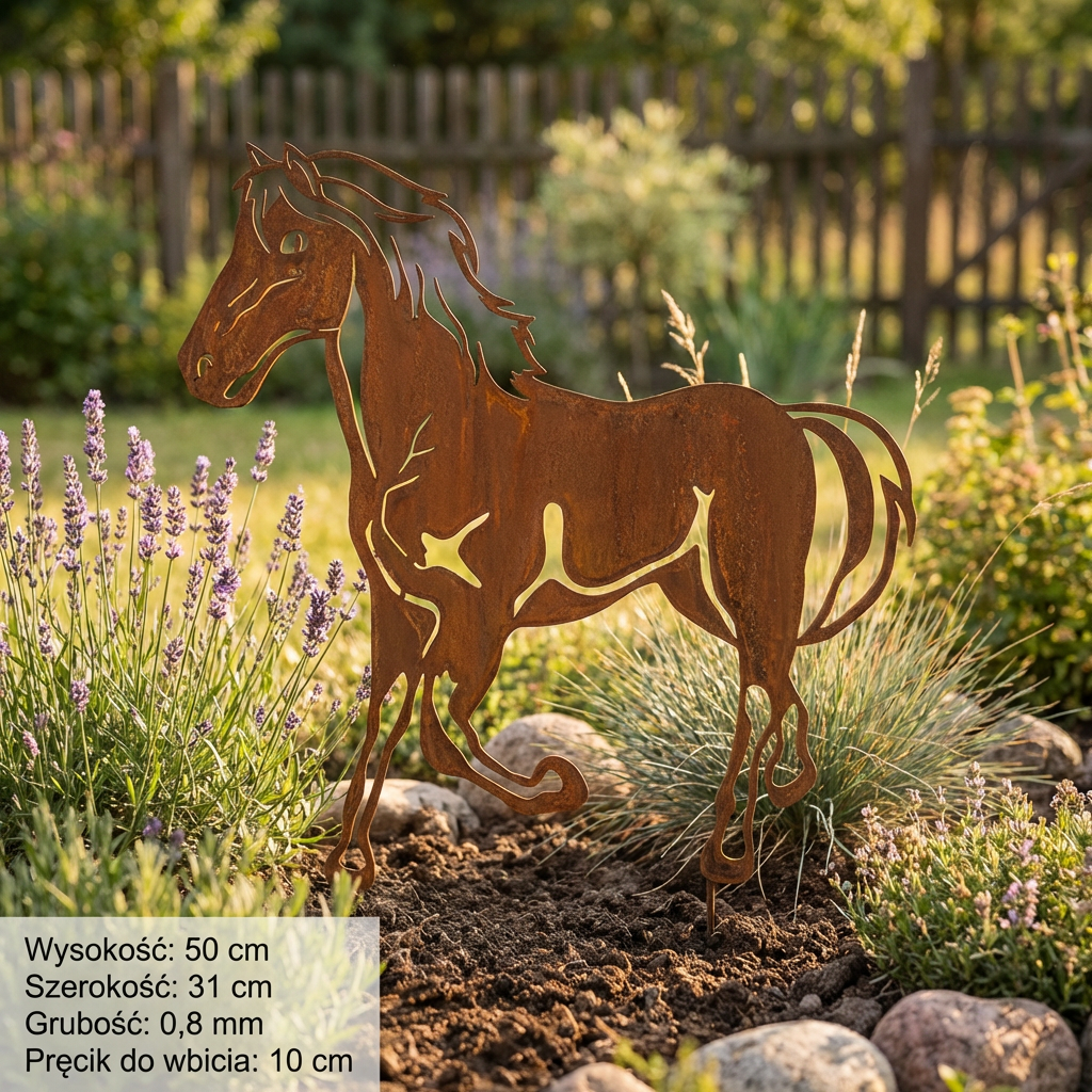 Various Corten Steel Horse Sculptures - Rustic Garden Art
