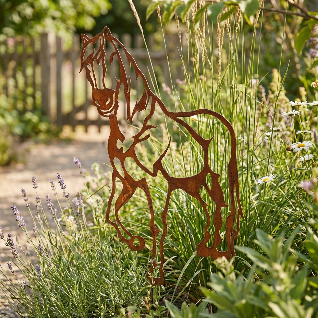 Various Corten Steel Horse Sculptures - Rustic Garden Art