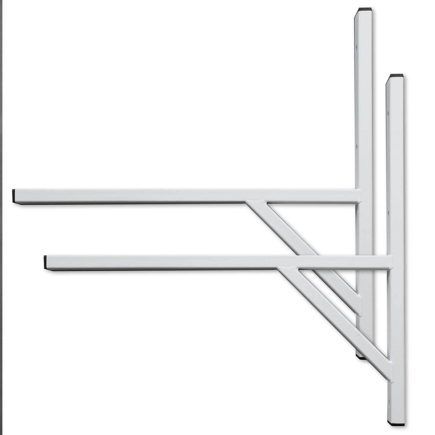 Air Conditioner Pump Unit Bracket 700x700mm 2 pcs Galvanized + White Profile